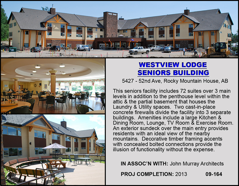 Westview Lodge Seniors Building - Rocky Mountain House Alberta - In Association with John Murray Architects